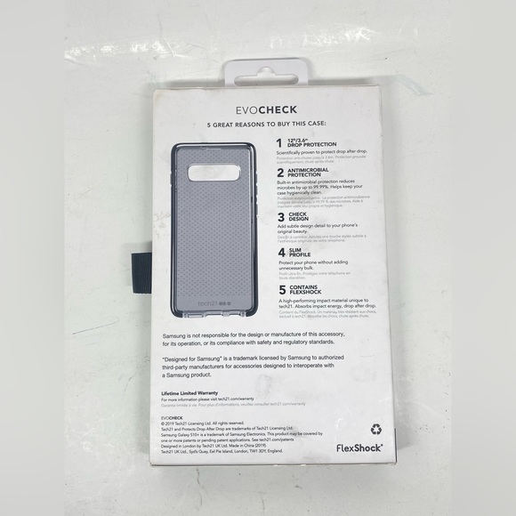 NEW TECH21 PHONE CASE FOR A SAMSUNG GALAXY S10+SLIM PROFILE ANTI-MICROBIAL - Picture 4 of 5